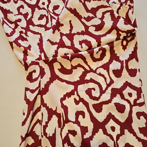 Soft Surroundings Wide Leg Pullon Pants Womens Size Medium Red White Print - Picture 5 of 9